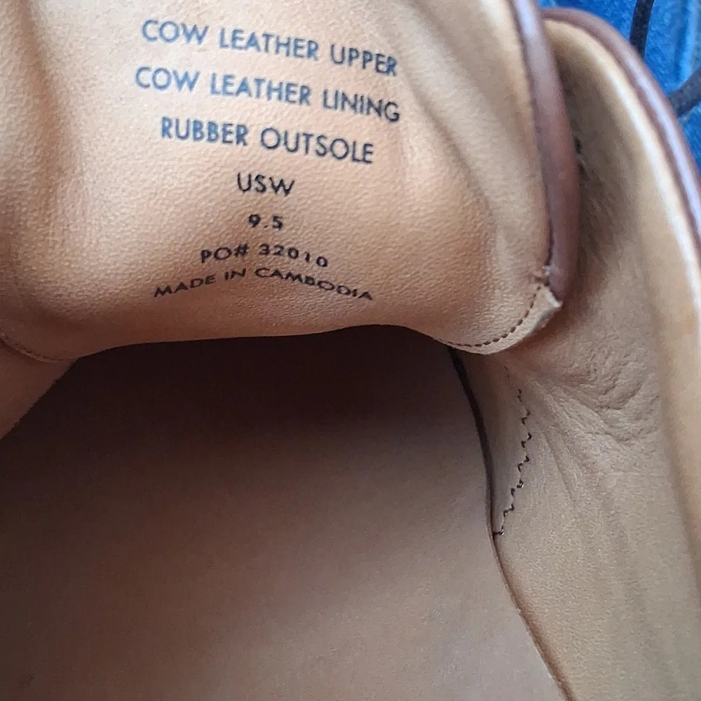 Quince Hybrid Crafted Leather Oxford Brandy 9.5